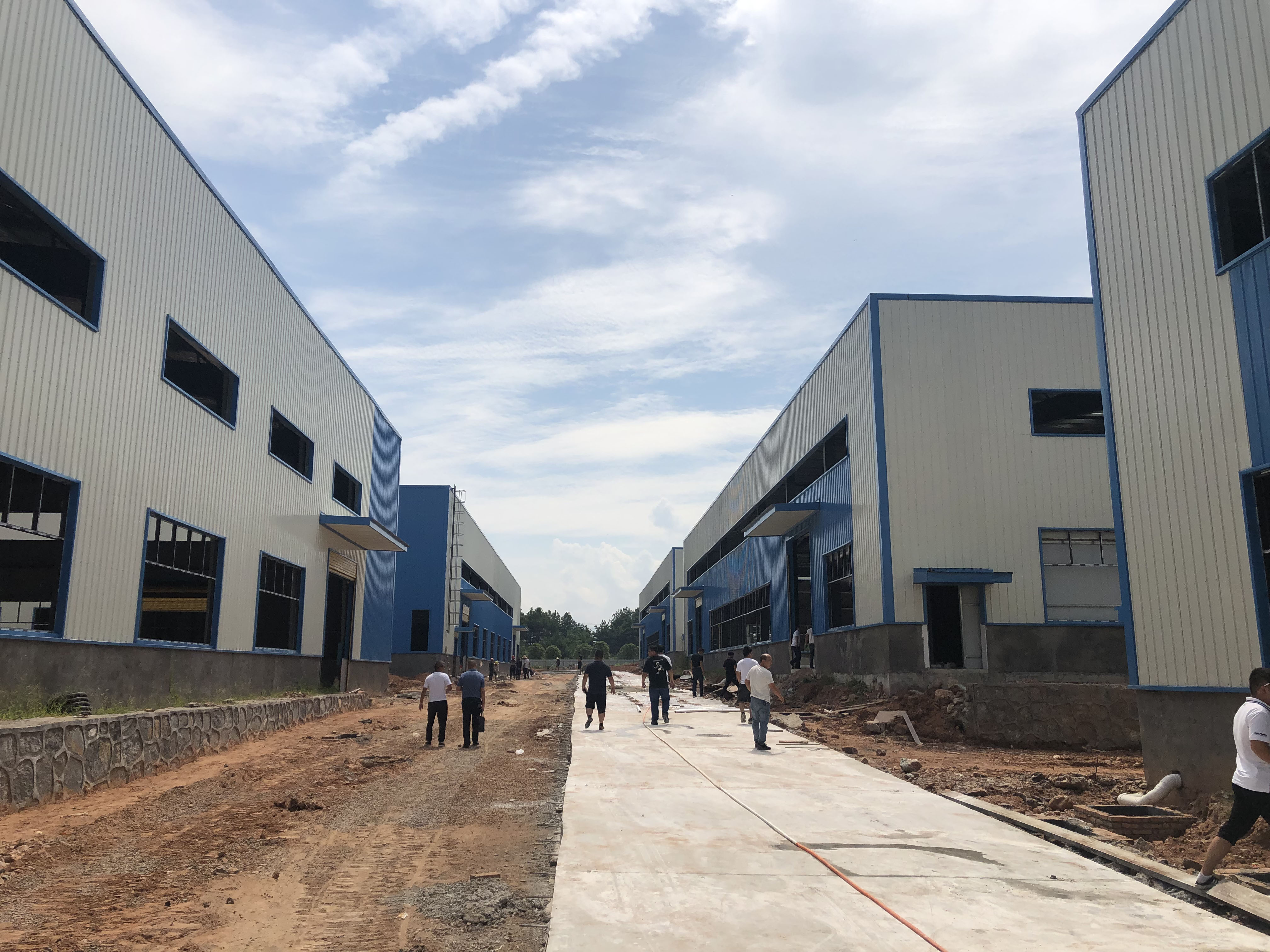 湖南纳纳产业家居钢结构厂房建设工程